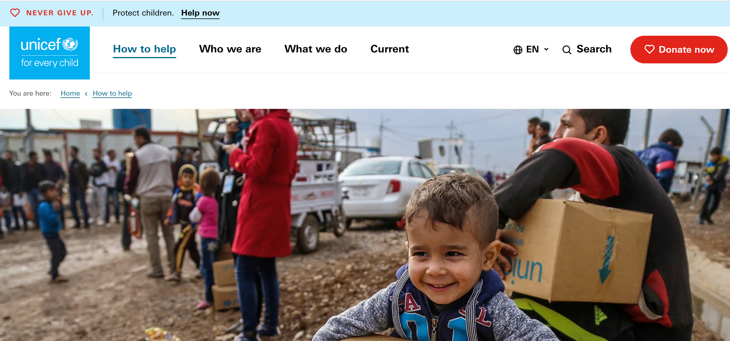 UNICEF 机构与项目示意图